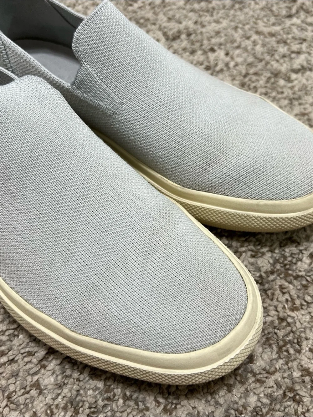 Rothy’s The Original Slip-On Sneakers Light Gray Women's Size 6